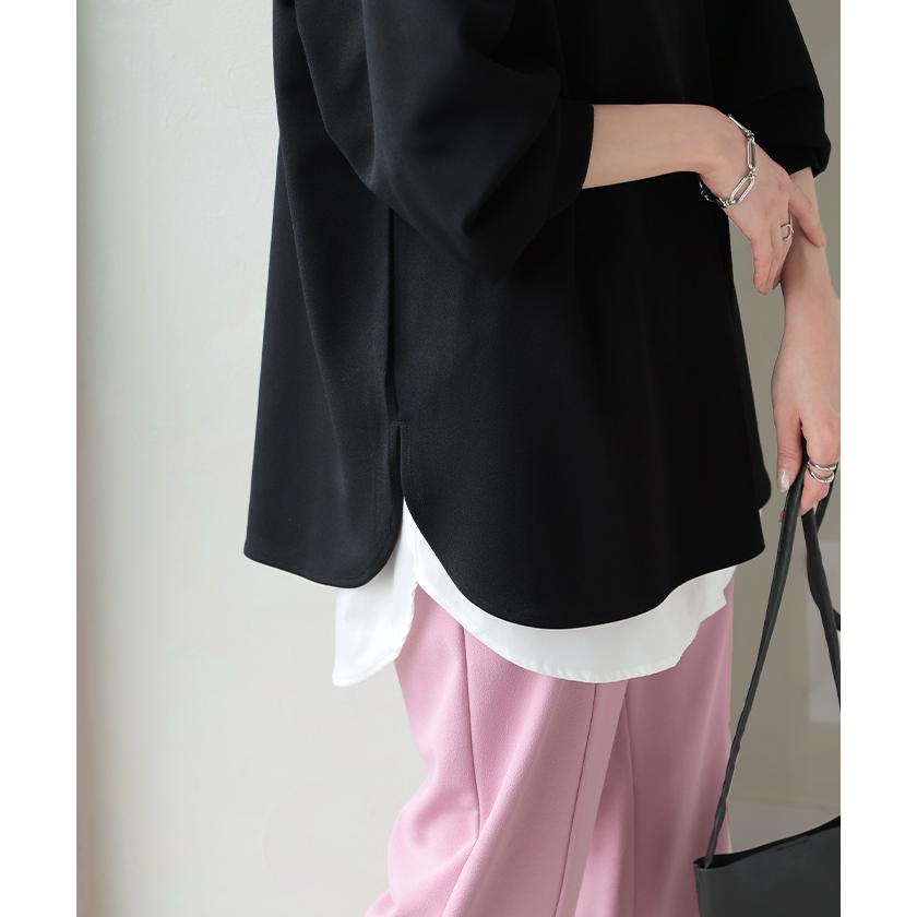 ロンT ブラウス レディース トップス シャツ 長袖 Tシャツ カットソー ロング ティーシャツ チュニック | HUG.U | 15