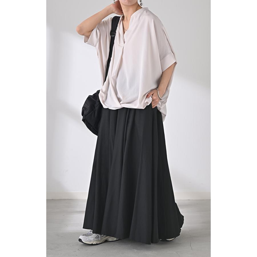 スカート コットン ロングスカート 綿100％ Aライン レディース ロング ボトムス ボトム フレア フレアスカート | HUG.U | 21