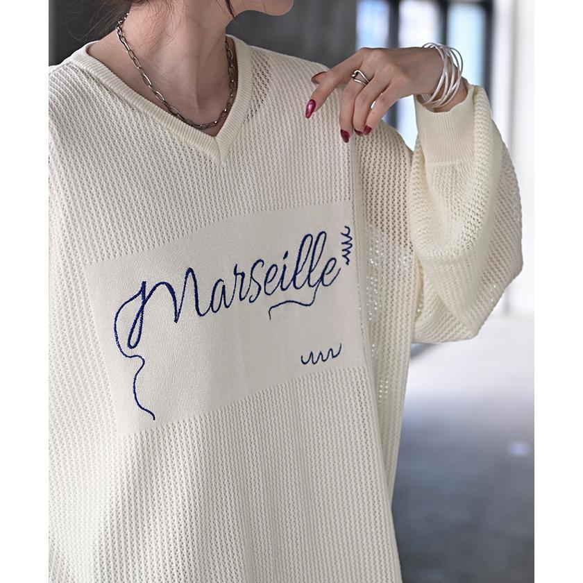 ビンテージ　バーバリー　トップス　セーター　ニット　長袖 アイボリー 刺繍 osharewalker ニット レディース 秋冬 クルーネック トップス