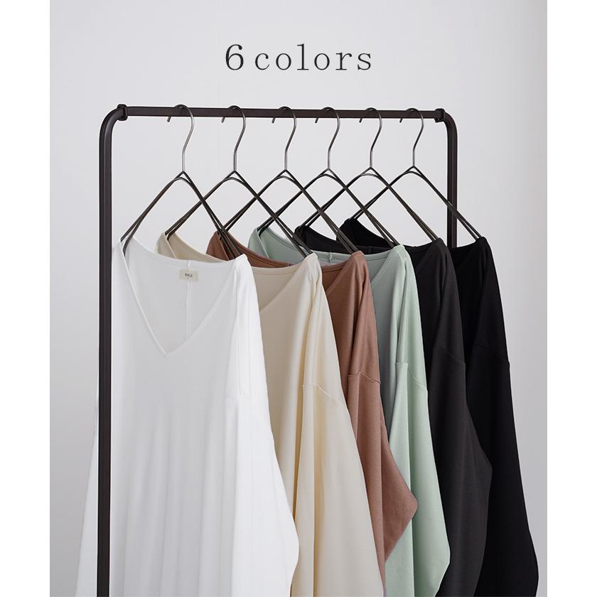 SALE チュニック ロンT 接触冷感 レディース 涼しい トップス 長袖 Tシャツ カットソー ロング ティーシャツ | HUG.U | 13