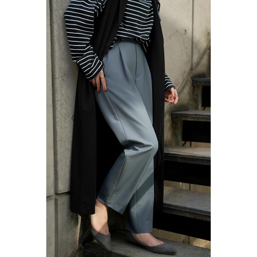 パンツ テーパード ワイド 選べる 2形 丈 レディース ロング ロングパンツ スラックス テーパードパンツ ワイドパンツ ズボン ストレッチ シワになりにくい | HUG.U | 15