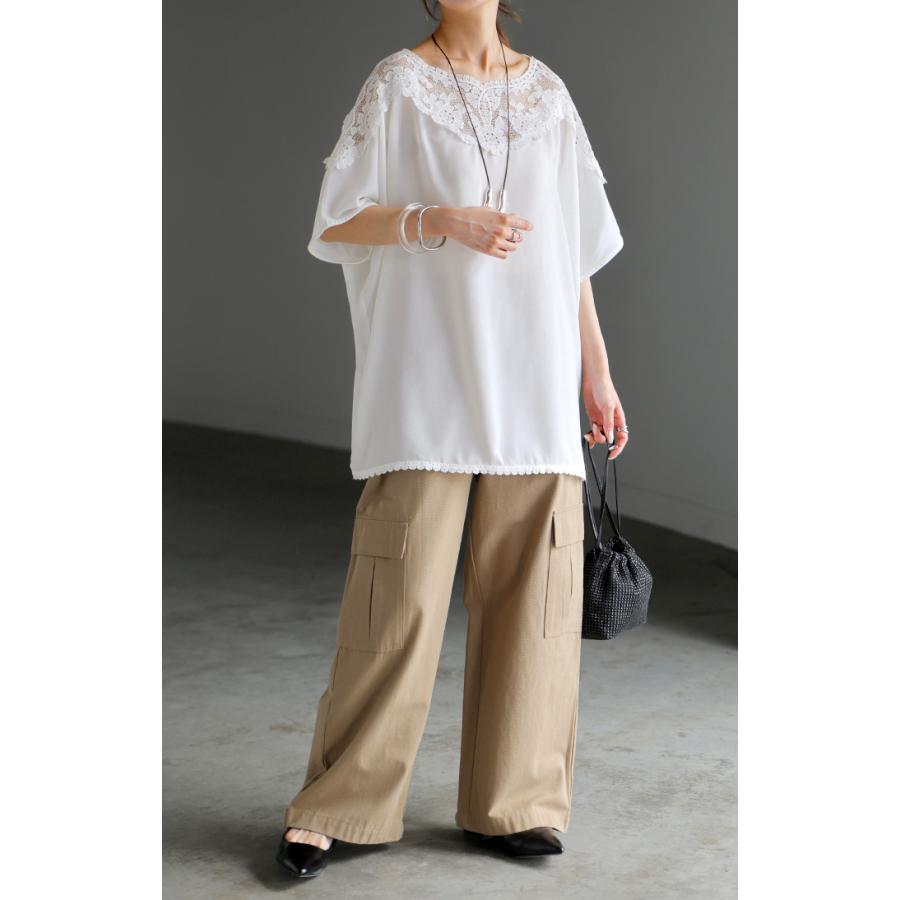 HUG.U（ハグユー） Tシャツ レディース レース トップス シャツ