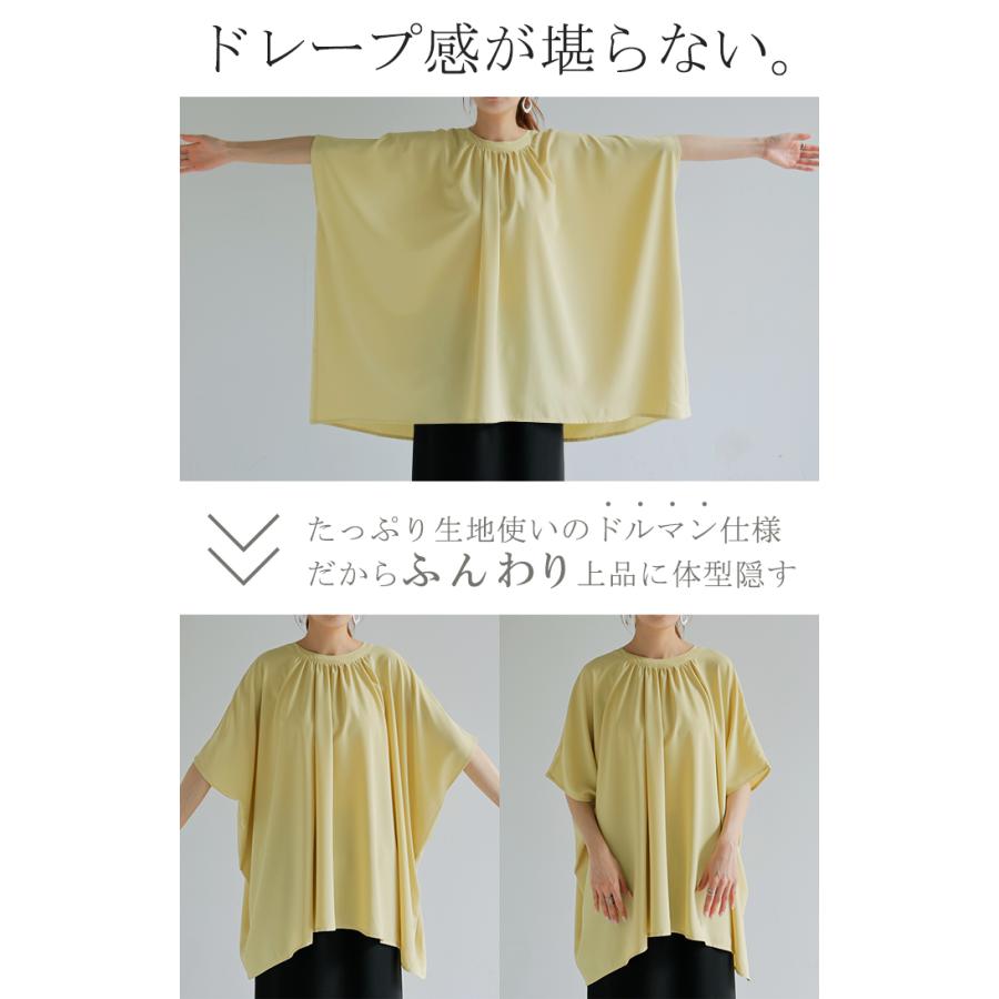 シャツ レディース ノーカラー シワになりにくい トップス バンドカラー ブラウス ロング ロングシャツ | HUG.U | 13