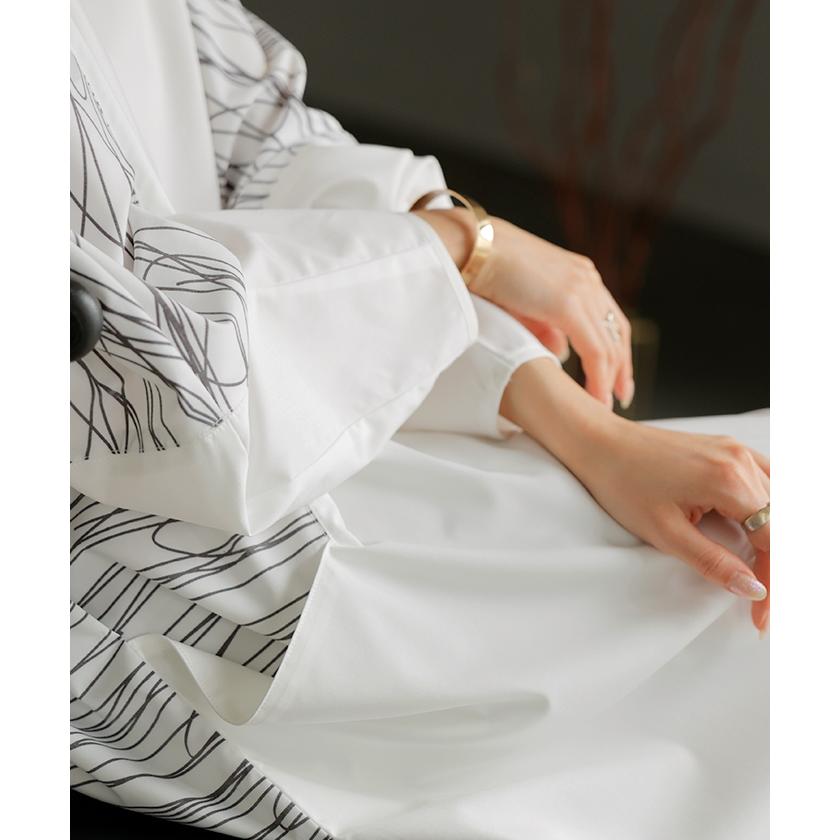 ワンピース ロング Tシャツ アート ワンピ レディース ロングワンピース カットソー Aライン マキシ | HUG.U | 13