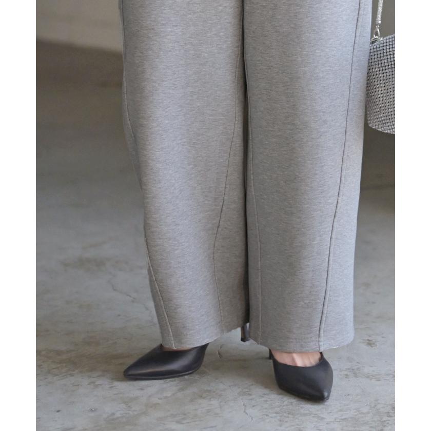 パンツ バレルレッグ レディース ワイド ワイドパンツ ロング ロングパンツ 体型カバー ボトムス ボトム | HUG.U | 17
