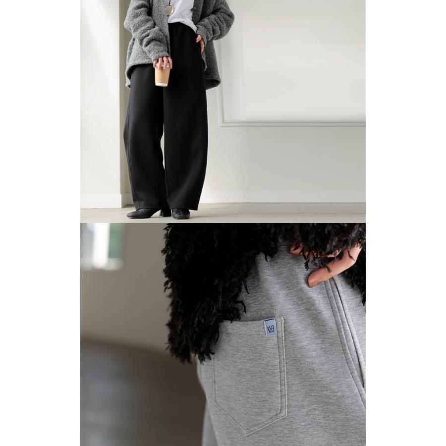 パンツ バレルレッグ レディース ワイド ワイドパンツ ロング ロングパンツ 体型カバー ボトムス ボトム | HUG.U | 18