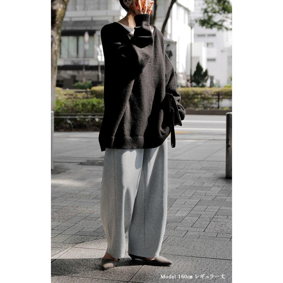 パンツ バレルレッグ レディース ワイド ワイドパンツ ロング ロングパンツ 体型カバー ボトムス ボトム | HUG.U | 05