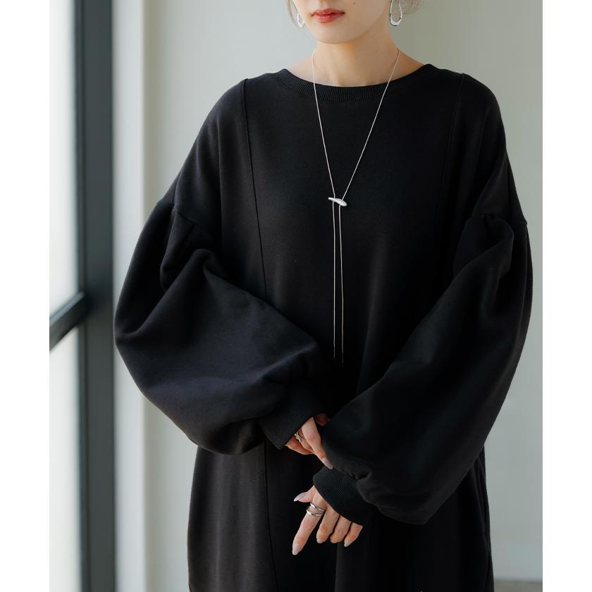 ワンピース 特暖 裏シャギー スウェット ロング ワンピ レディース ロングワンピース スエット トレーナー Aライン チクチクしない | HUG.U | 08