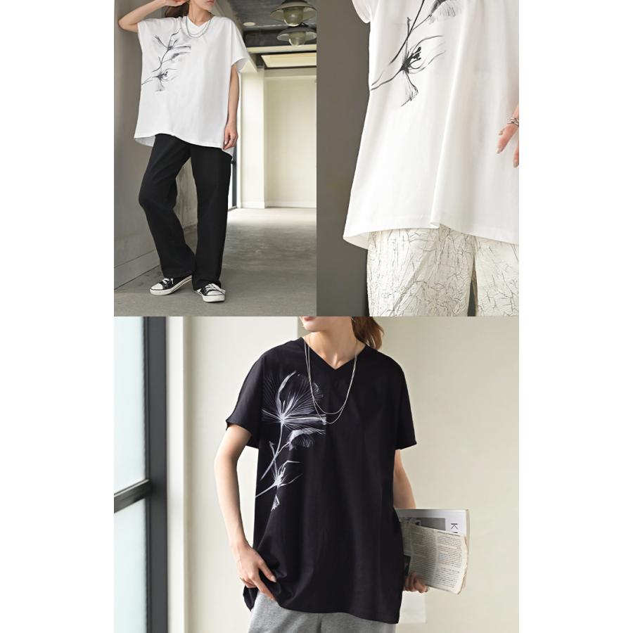 HUG.U（ハグユー） Tシャツ 花柄 接触冷感 レディース トップス 半袖