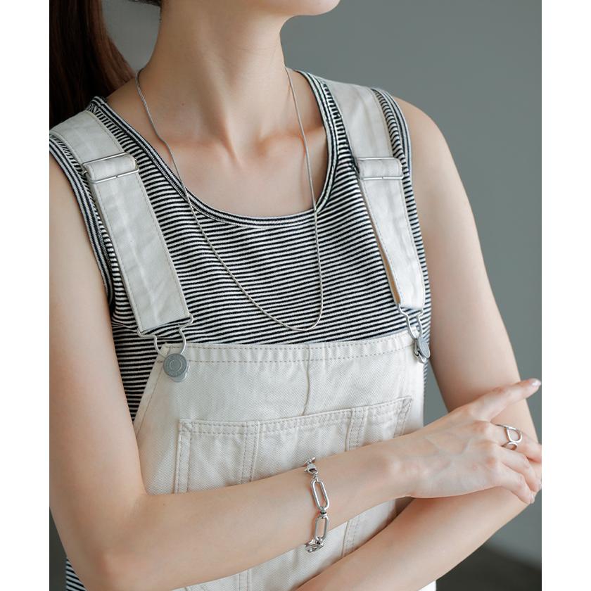 タンクトップ 【クーポン有】 レイヤード インナー トップス タンク レディース 無地 カットソー ノースリーブ キャミソール | HUG.U | 13