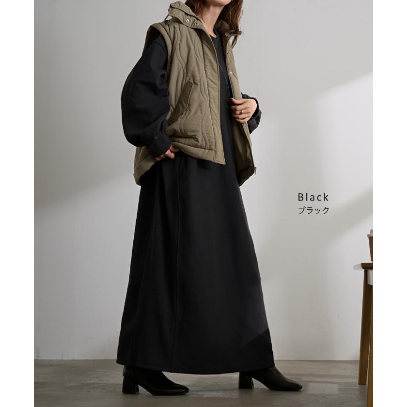 ワンピース スウェット お手入れ簡単 ロング 選べる 2丈 ワンピ レディース ロングワンピース スエット トレーナー Aライン マキシワンピース | HUG.U | 19