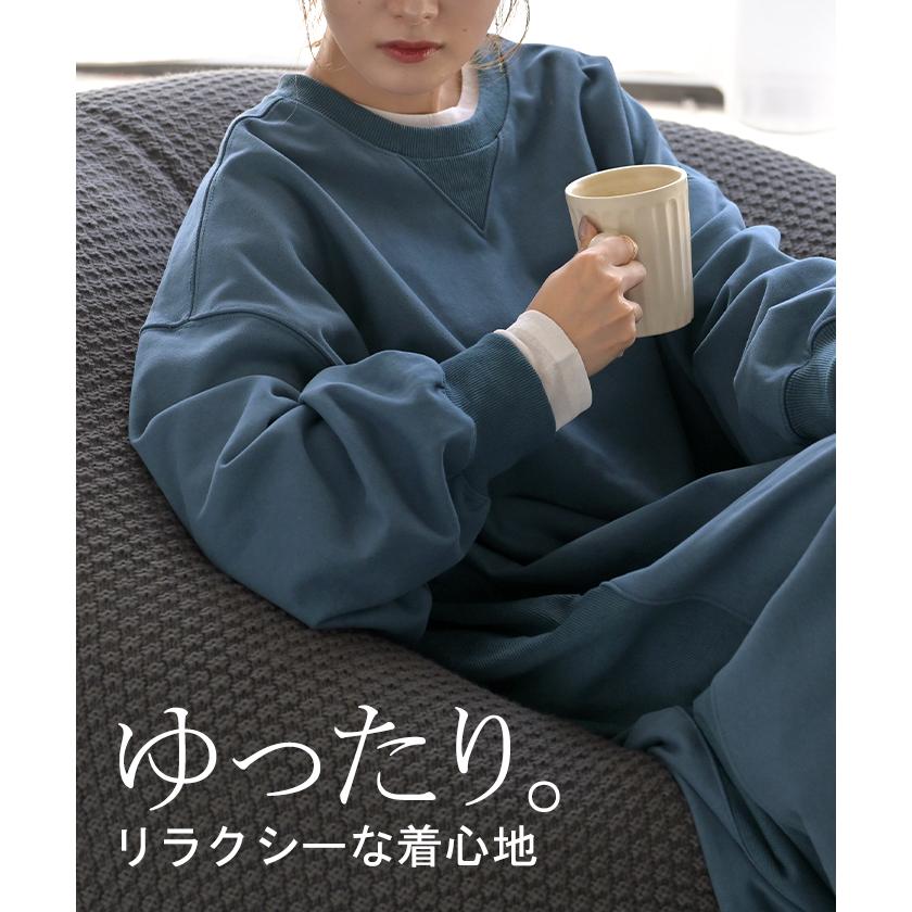 ワンピース スウェット お手入れ簡単 ロング 選べる 2丈 ワンピ レディース ロングワンピース スエット トレーナー Aライン マキシワンピース | HUG.U | 24