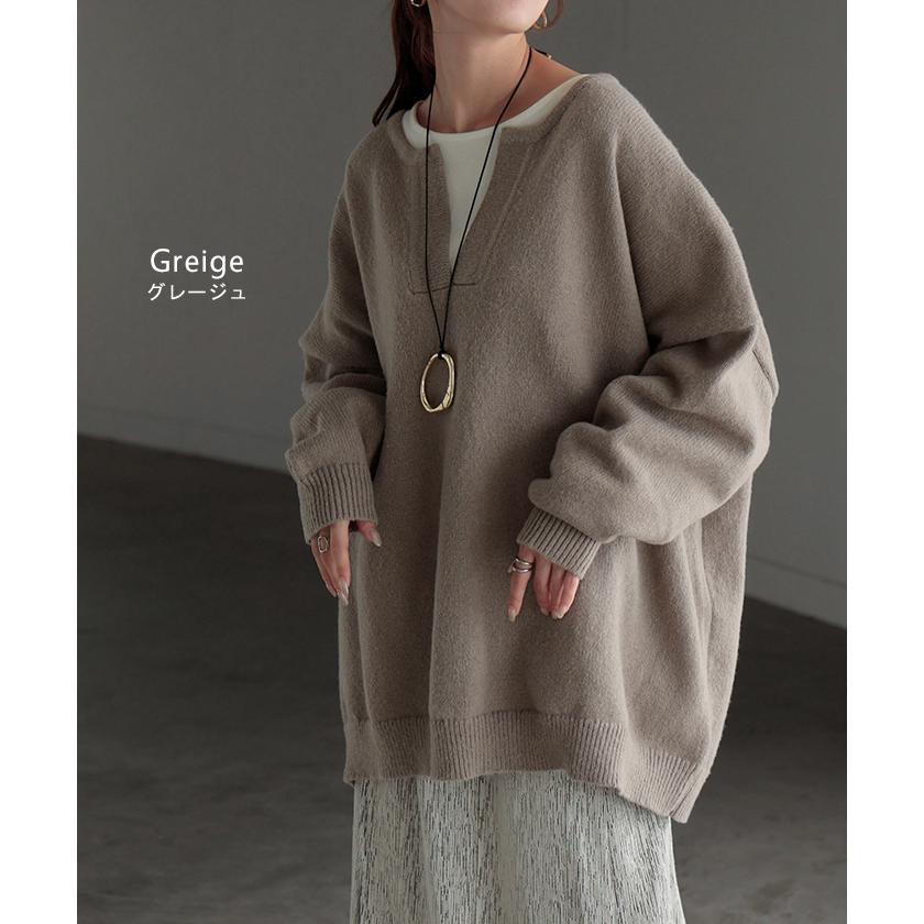 HUG.U（ハグユー） ニット キーネック レディース トップス セーター