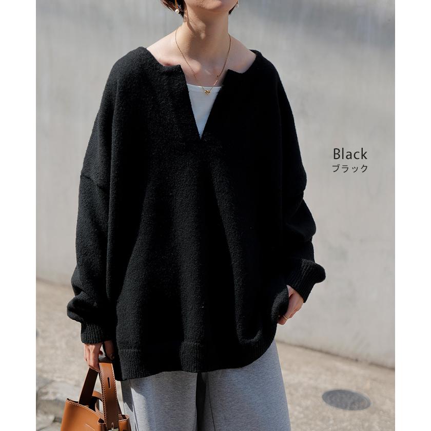 HUG.U（ハグユー） ニット キーネック レディース トップス セーター