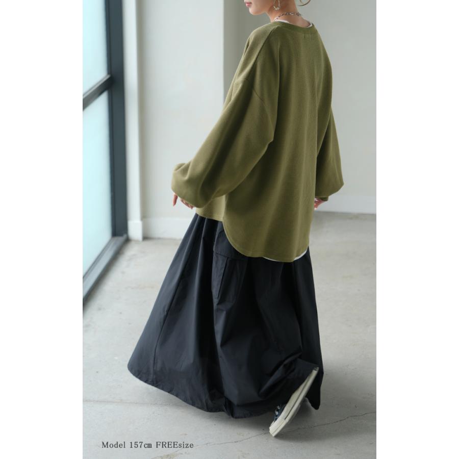 HUG.U（ハグユー） ロンT ワッフル レディース トップス ロング T