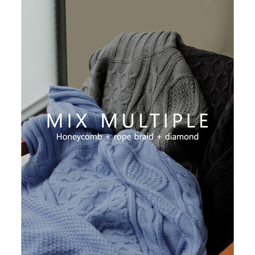 ニット タートルネック ケーブル ロング レディース トップス セーター オーバー プルオーバー ケーブル編み ハイネック 長袖 長い | HUG.U | 14