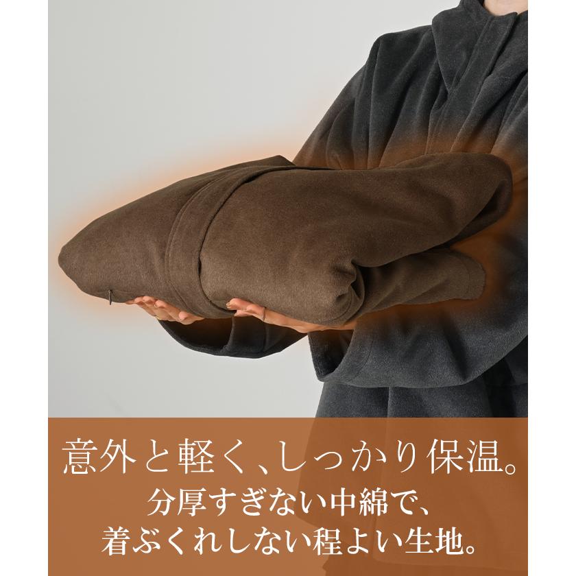 アウター ジャケット シャギー 中綿 ドルマン レディース ロング ロングコート パーカー ブルゾン オーバー コート フェザー 裏起毛 ハイネック フード 羽織 | HUG.U | 15