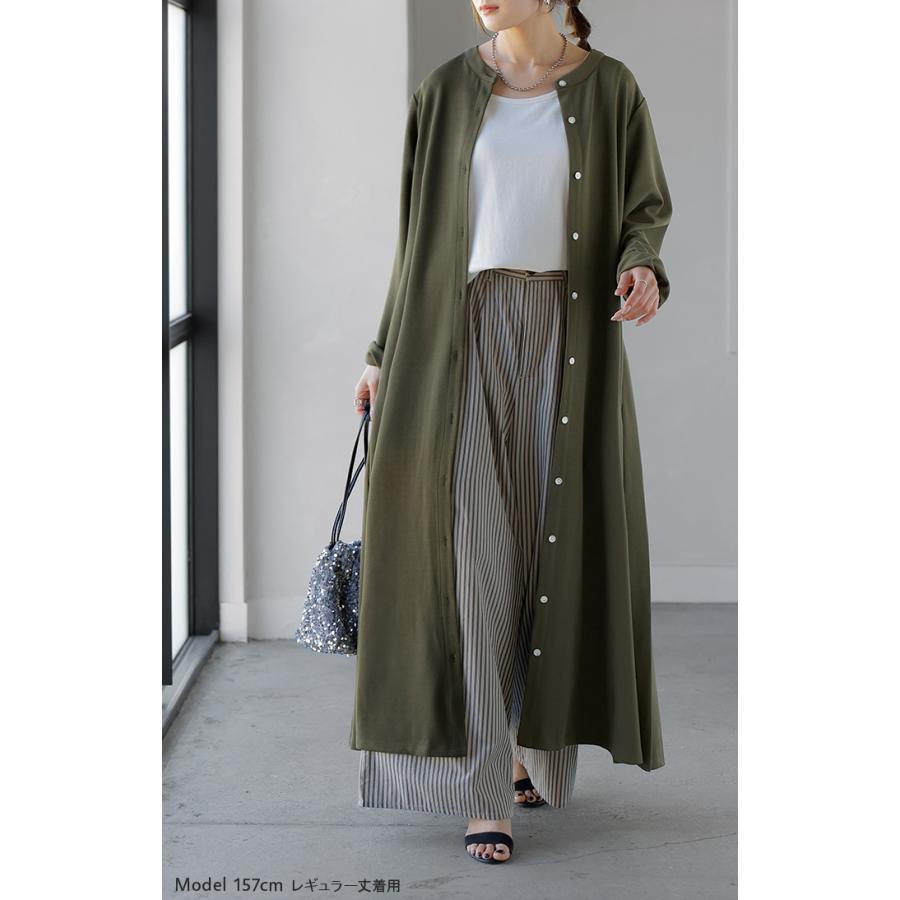 HUG.U（ハグユー） ワンピース プリーツ ノーカラ― レディース ロング