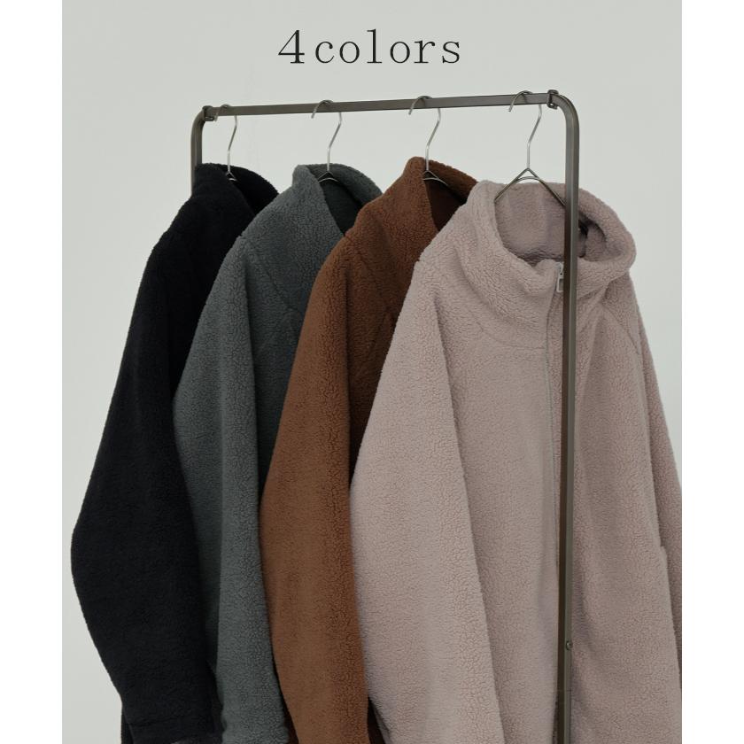 コート ボア 中綿 ドルマンスリーブ アウター レディース ボアアウター 中綿アウター 中綿コートドルマン | HUG.U | 12