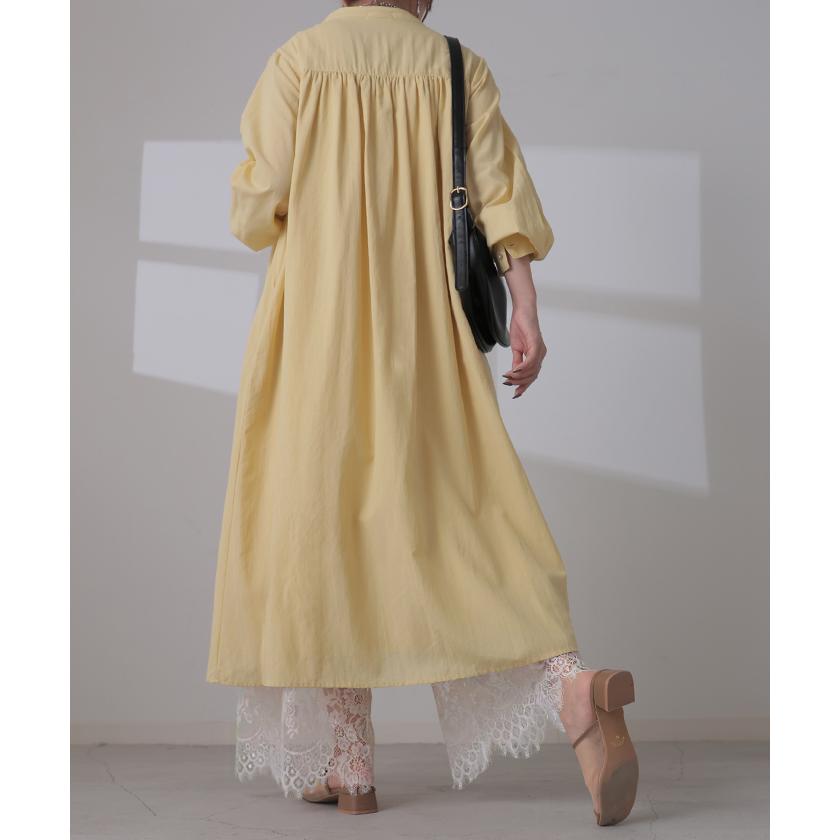 パンツ 裾 レース ワイドパンツ ワイド レディース ロング ロングパンツ 体型カバー 無地 ボトムス ボトム | HUG.U | 17