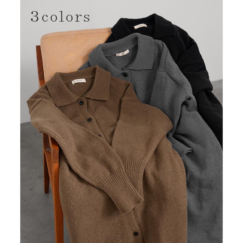 HUG.U カーディガン ロング カシミヤタッチ レディース カーデ