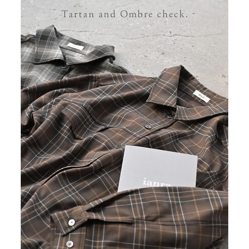シャケット シャツ ジャケット チェックシャツ レディース トップス ロング ロングシャツ アウター チュニック 長袖 チェック 柄 羽織 ライトアウター | HUG.U | 18