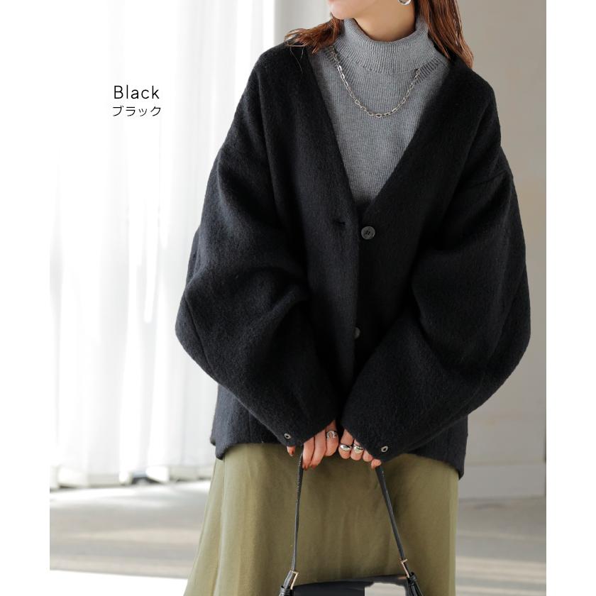 HUG.U（ハグユー） コート シャギー ドルマンスリーブ アウター