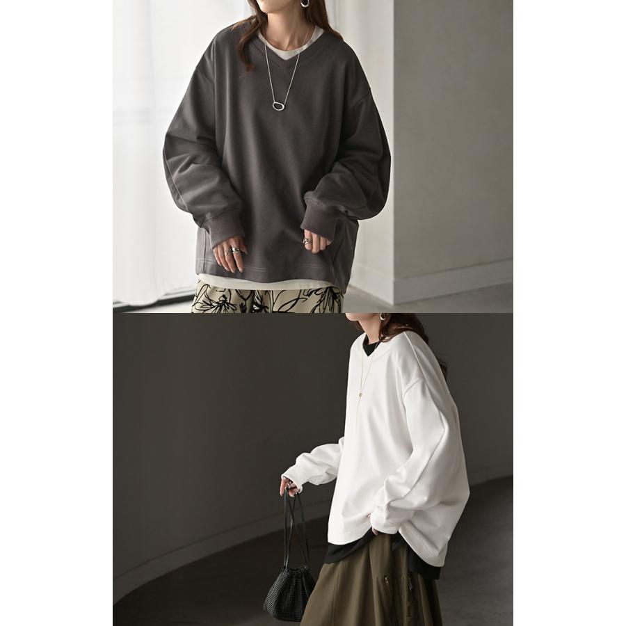 HUG.U（ハグユー） スウェット タック レディース トップス ロング