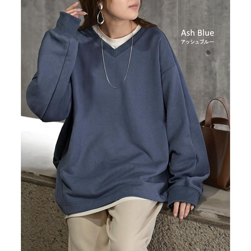 HUG.U（ハグユー） スウェット タック レディース トップス ロング