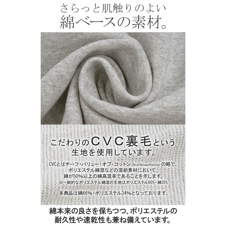 スウェット タック レディース トップス ロング トレーナー オーバー プルオーバー 無地 長袖 長い ドルマン Vネック ボリュームスリーブ リブ オーバーサイズ | HUG.U | 19