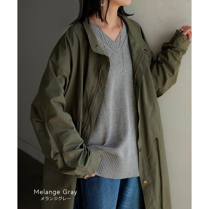 ニット ロング レディース トップス セーター ハイゲージ オーバー プルオーバー 長袖 ボリュームスリーブ | HUG.U | 19