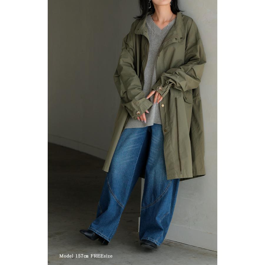 ニット ロング レディース トップス セーター ハイゲージ オーバー プルオーバー 長袖 ボリュームスリーブ | HUG.U | 12