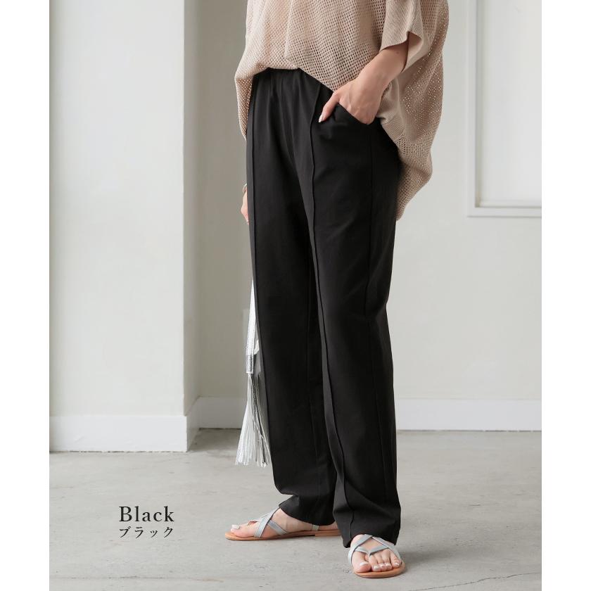 パンツ UVカット 接触冷感 汗ジミ防止 レディース カラーパンツ カラー ワイドパンツ ロング ロングパンツ | HUG.U | 20