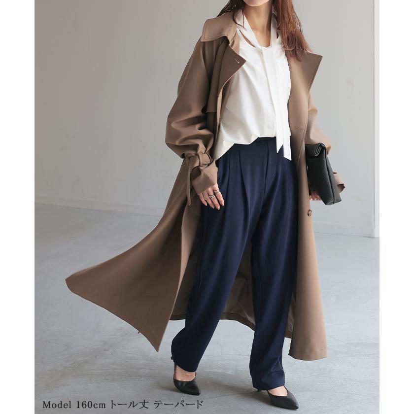 パンツ 選べる シルエット 丈 レディース カラーパンツ テーパードパンツ ワイドパンツ ロング 低身長 ボトム | HUG.U | 21