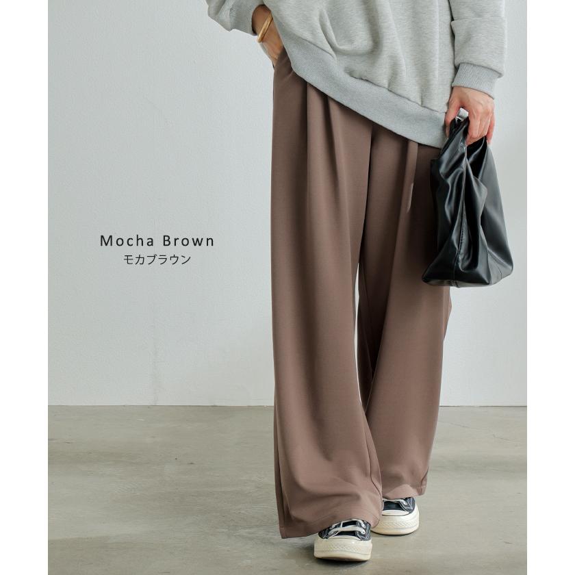 パンツ 選べる シルエット 丈 レディース カラーパンツ テーパードパンツ ワイドパンツ ロング 低身長 ボトム | HUG.U | 28