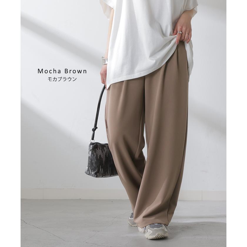 パンツ 選べる シルエット 丈 レディース カラーパンツ テーパードパンツ ワイドパンツ ロング 低身長 ボトム | HUG.U | 28