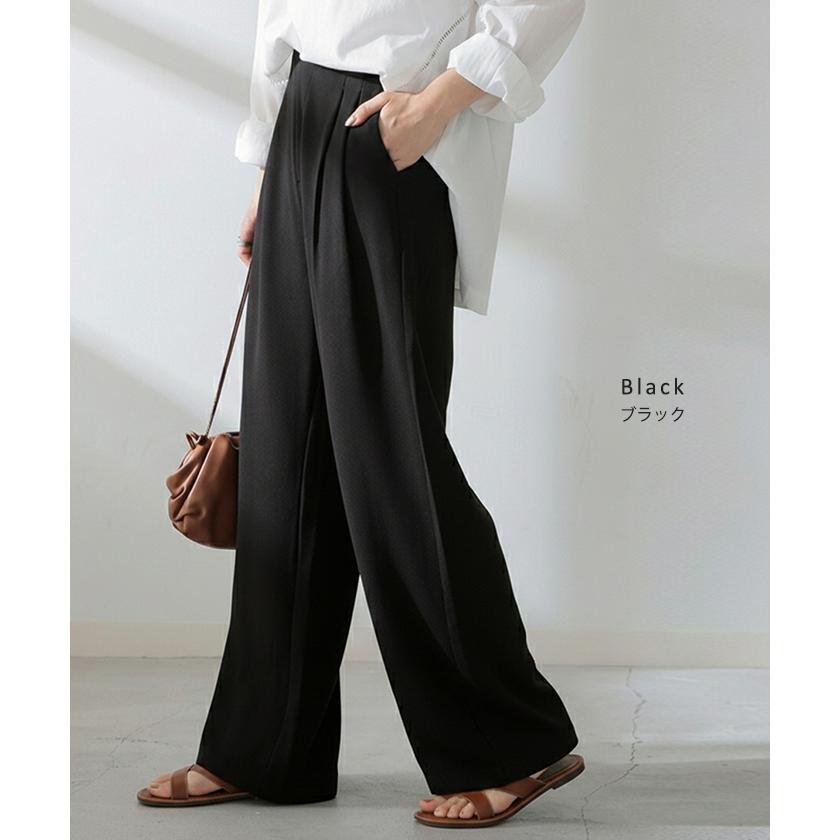 パンツ 選べる シルエット 丈 レディース カラーパンツ テーパードパンツ ワイドパンツ ロング 低身長 ボトム | HUG.U | 29