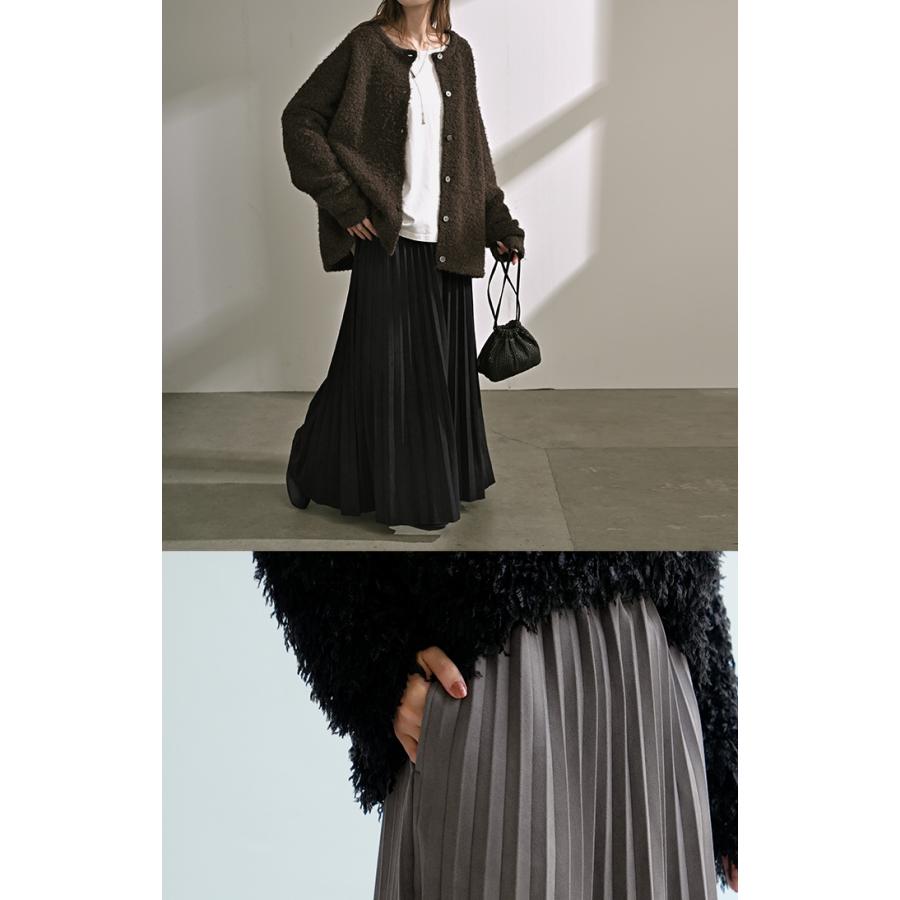 スカート ポンチ プリーツ 選べる 2丈 ロング プリーツスカート Aライン レディース ロングスカート ボトムス ボトム フレア フレアスカート フェイク | HUG.U | 09