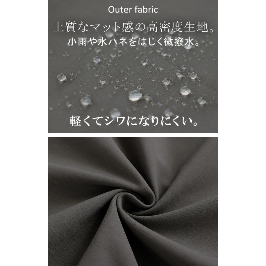 ジャケット ロング ドルマン フリース あったか レディース アウター トップス オーバー お尻が隠れる ジャンパー コート 無地 微撥水 コクーン スタンドネック | HUG.U | 14