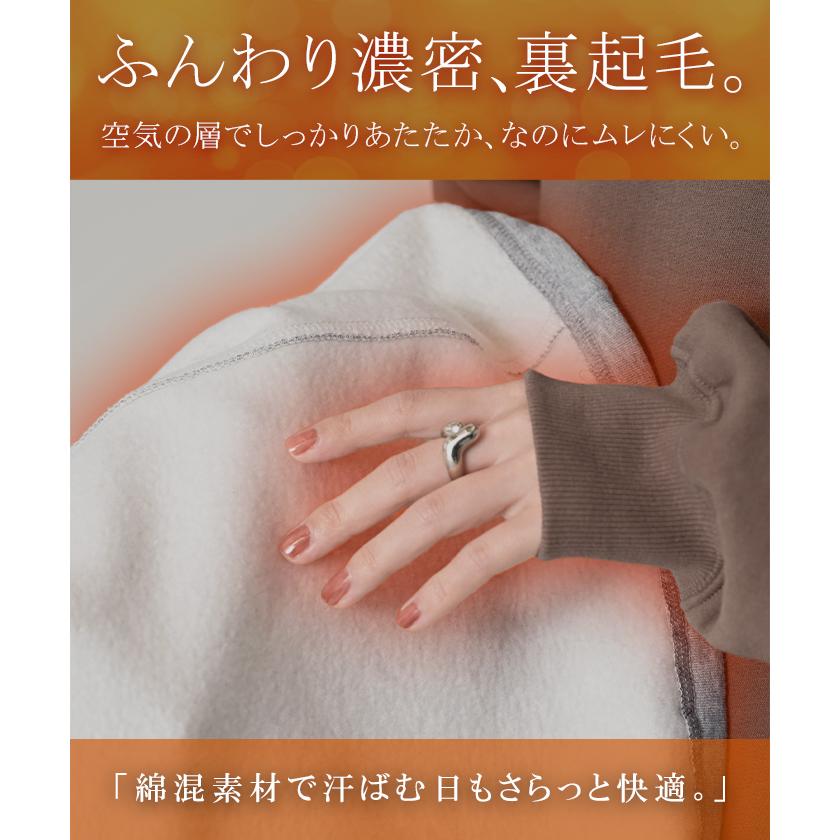 ワンピース 綿100％ 裏起毛 " 選べる 2丈 " スウェット 抗菌 防臭 ロング ワンピ レディース ロングワンピース スエット トレーナー Aライン | HUG.U | 12