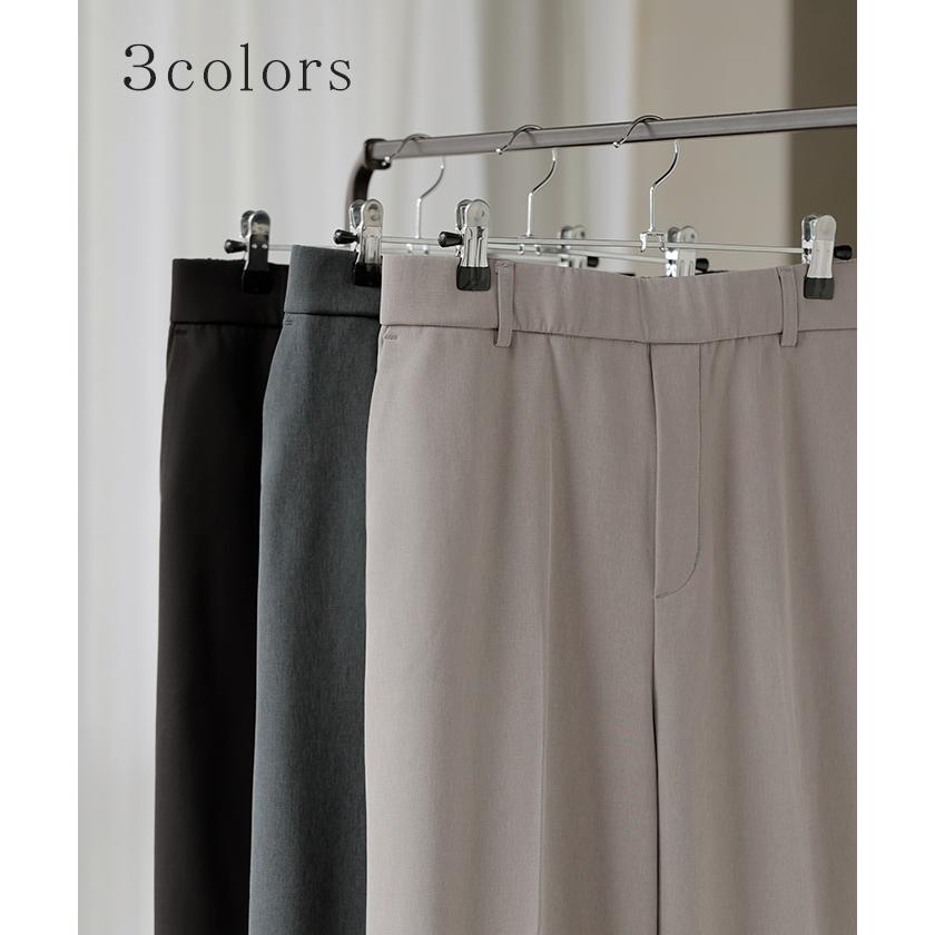 パンツ 裏起毛 ストレッチ " 選べる 2丈 " ワイド レディース フリース スラックス あったか ワイドパンツ ロング 体型カバー ボトムス ボトム ストレート | HUG.U | 14