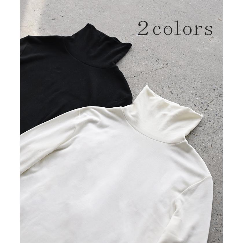 ワンピース インナー 吸湿 発熱 レディース ワンピ ロング レイヤード 微起毛 タートルネック ロングワンピ あったか ヒートインナー ストレッチ 体型カバー | HUG.U | 16