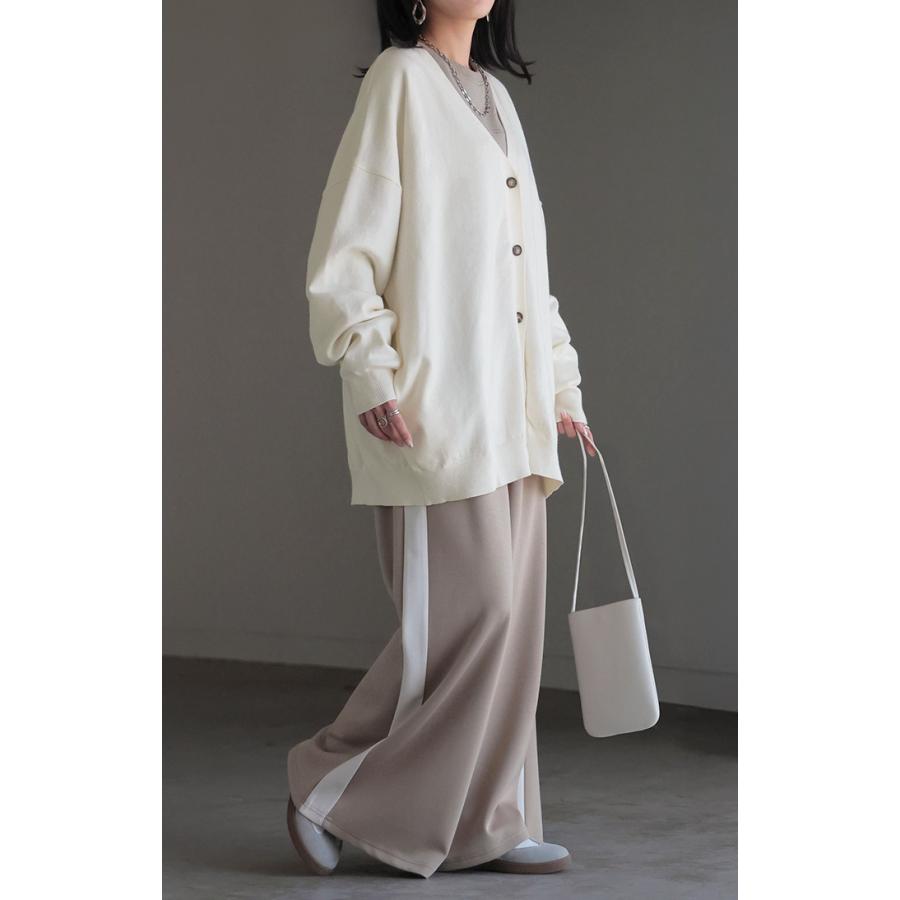 ニット カーディガン ロング ウール ライク レディース カーデ トップス アウター セーター オーバー ニットカーディガン | HUG.U | 18