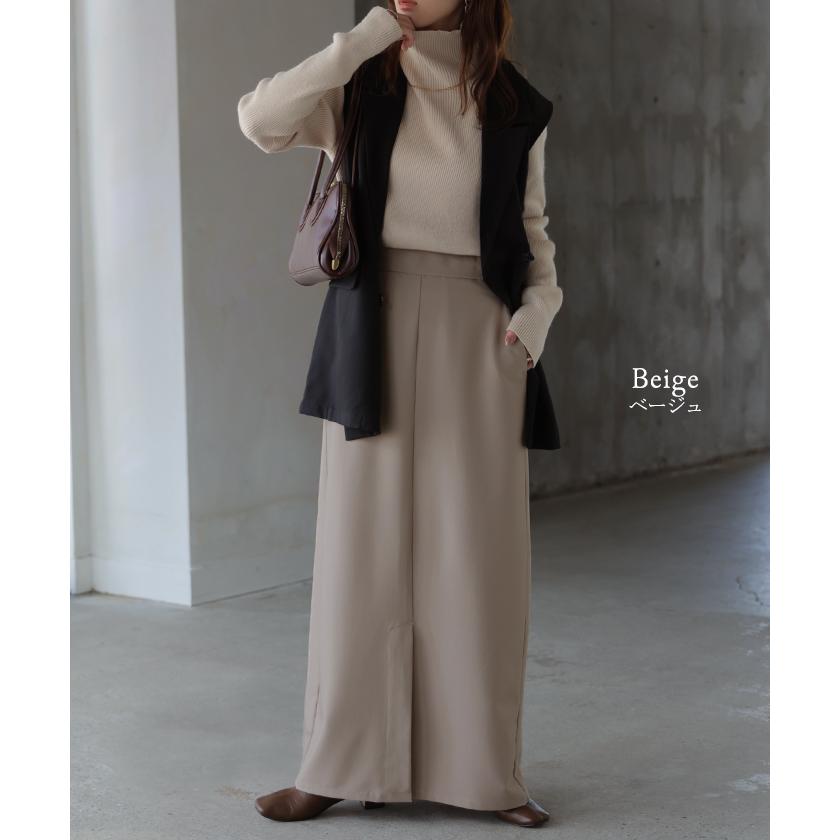 スカート 洗える ロング " 選べる 2丈 " タイトスカート タイト Iライン レディース ロングスカート マシンウォッシャブル ボトムス ボトム フレア | HUG.U | 15