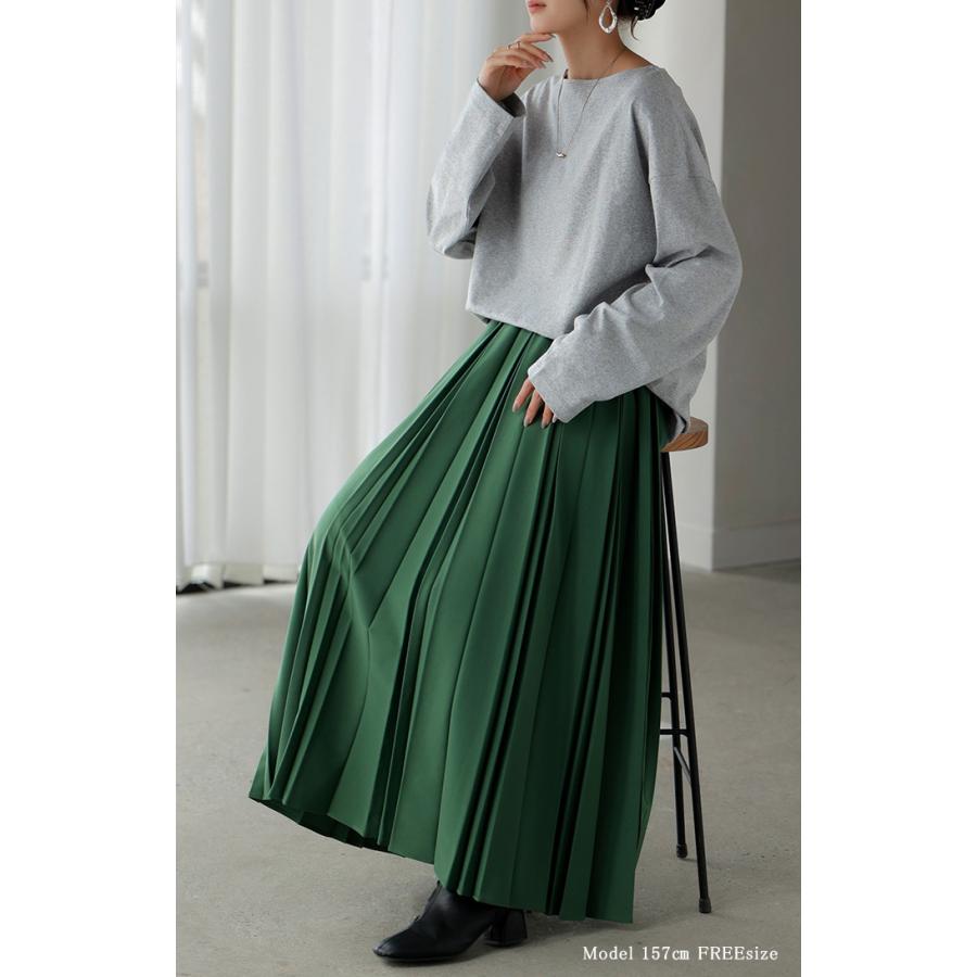 カットソー ロンT ボーダー 刺繍 レディース トップス 長袖 Tシャツ 綿100 ロング チュニック バスク ティーシャツ ビッグ プラスサイズ ボートネック | HUG.U | 10