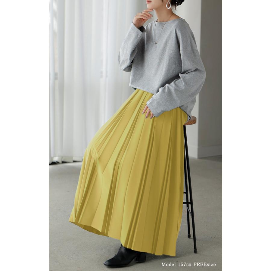 カットソー ロンT ボーダー 刺繍 レディース トップス 長袖 Tシャツ 綿100 ロング チュニック バスク ティーシャツ ビッグ プラスサイズ ボートネック | HUG.U | 10