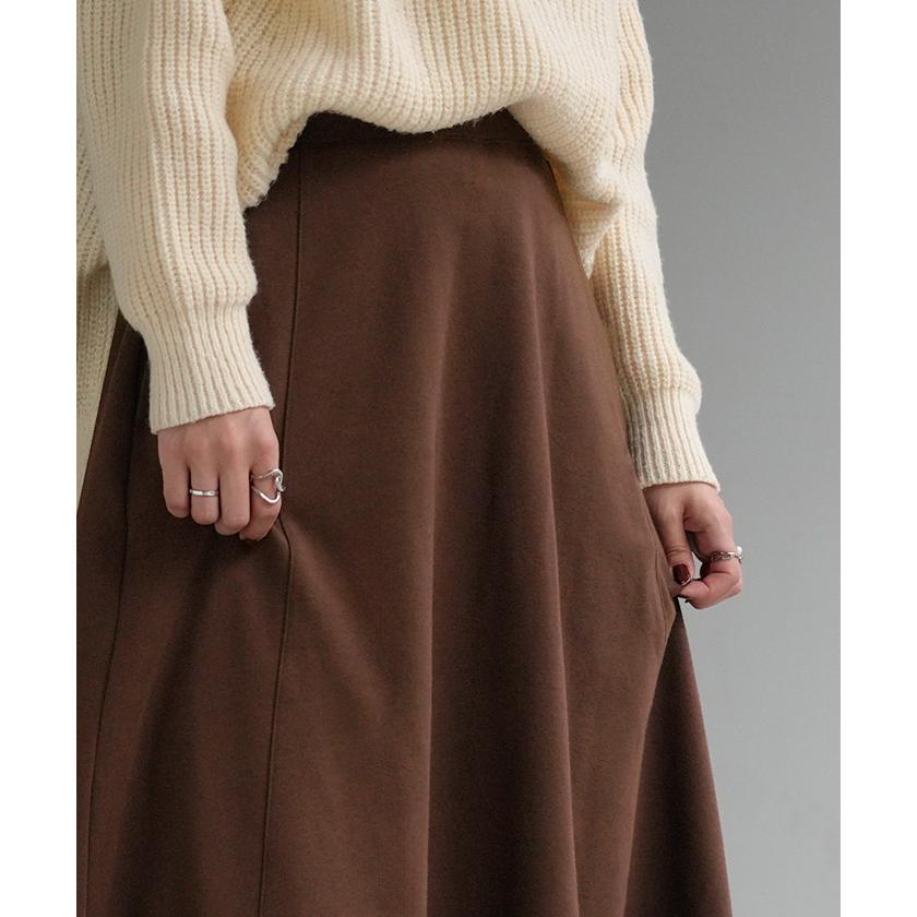 スカート ロング 特暖 裏シャギー レディース スウェット 裏起毛 ロングスカート ボトムス ボトム フレア フレアスカート マキシ マキシスカート | HUG.U | 20