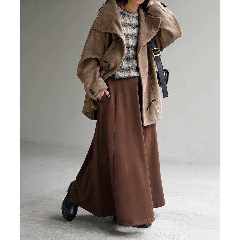 スカート ロング 特暖 裏シャギー レディース スウェット 裏起毛 ロングスカート ボトムス ボトム フレア フレアスカート マキシ マキシスカート | HUG.U | 11