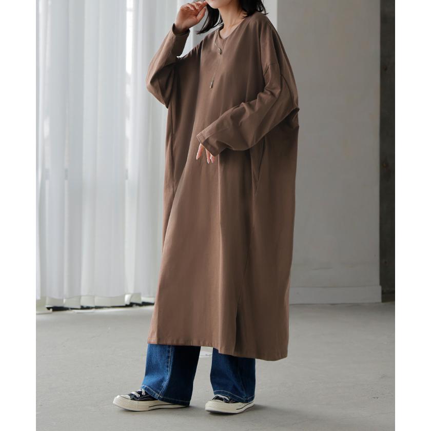 HUG.U（ハグユー） トップス 綿100％ レイヤード ワンピース Vネック