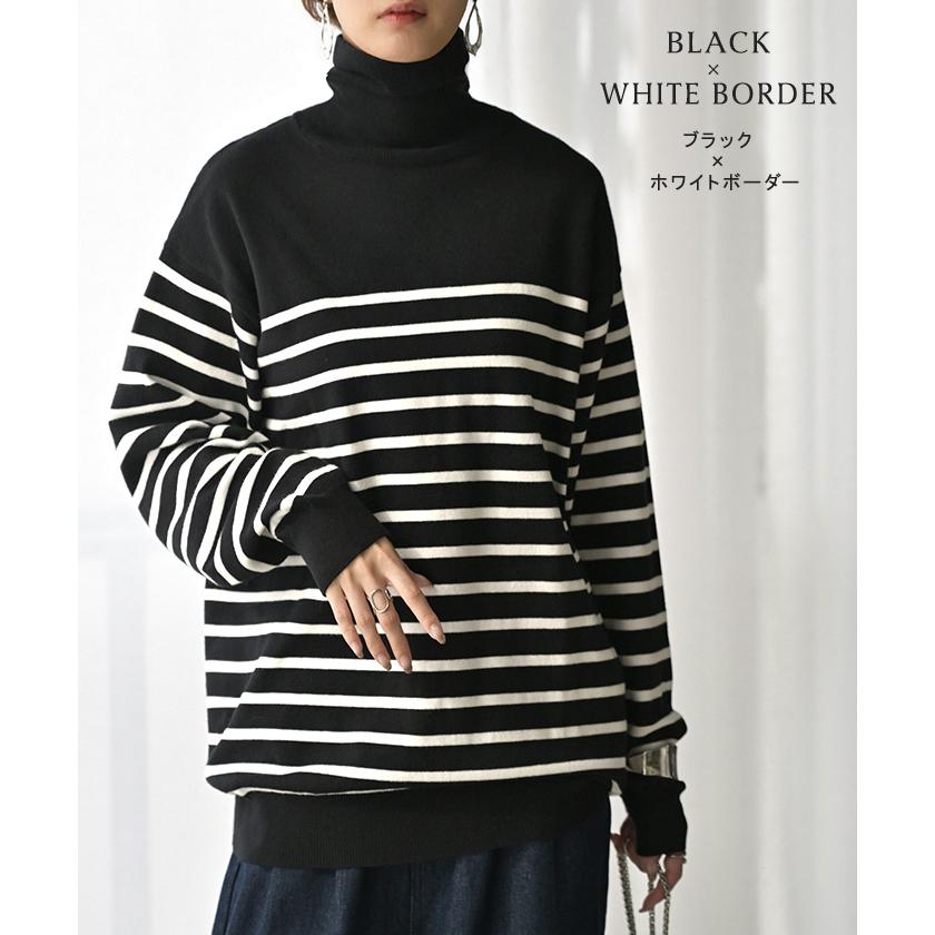 ニット カシミヤタッチ 選べる 3ネック レディース トップス ロング セーター オーバー プルオーバー 長袖 長い ボートネック Vネック | HUG.U | 20